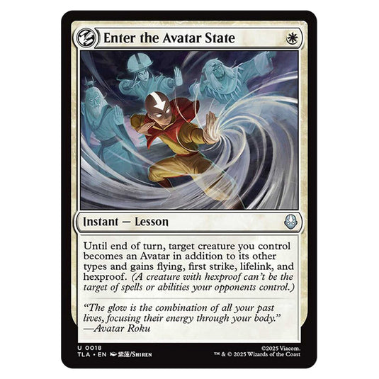 Enter the Avatar State 0018 card from the Magic The Gathering set Avatar The Last Airbender