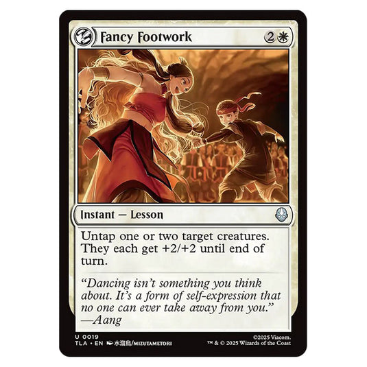 Fancy Footwork 0019 card from the Magic The Gathering set Avatar The Last Airbender
