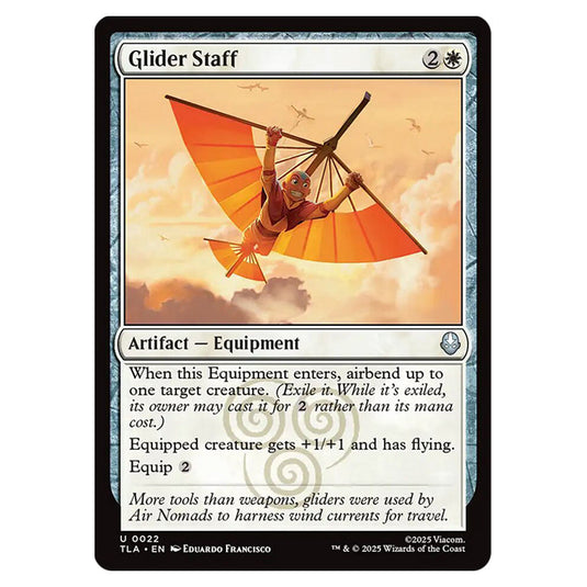 Glider Staff 0022 card from the Magic The Gathering set Avatar The Last Airbender