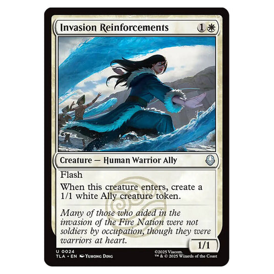 Invasion Reinforcements 0024 card from the Magic The Gathering set Avatar The Last Airbender
