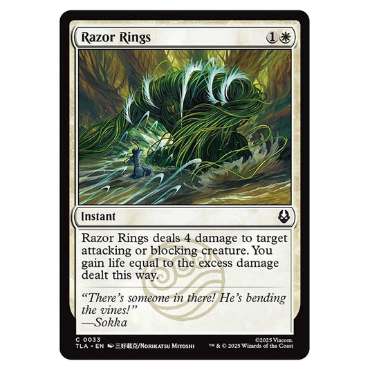 Razor Rings 0033 card from the Magic The Gathering set Avatar The Last Airbender