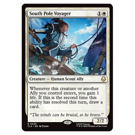 South Pole Voyager 0035 card from the Magic The Gathering set Avatar The Last Airbender