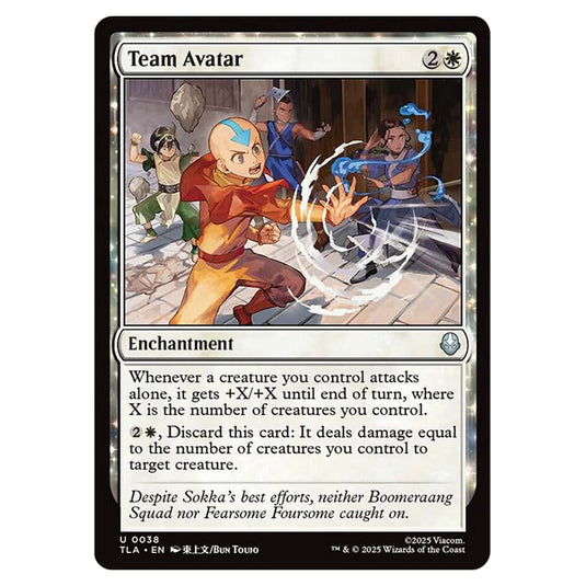 Team Avatar 0038 card from the Magic The Gathering set Avatar The Last Airbender