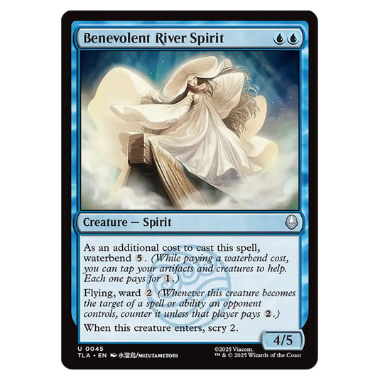 Benevolent River Spirit 0045 card from the Magic The Gathering set Avatar The Last Airbender