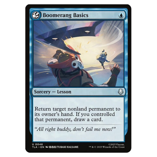 Boomerang Basics 0046 card from the Magic The Gathering set Avatar The Last Airbender