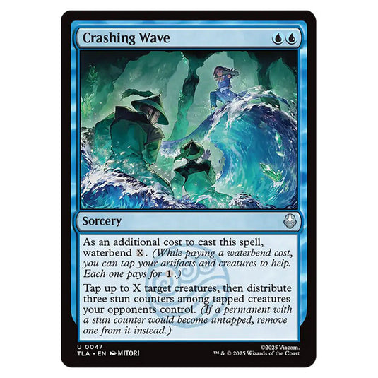 Crashing Wave 0047 card from the Magic The Gathering set Avatar The Last Airbender