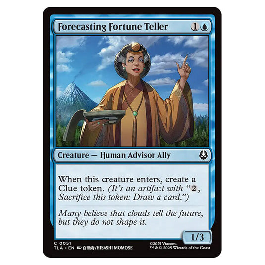 Forecasting Fortune Teller 0051 card from the Magic The Gathering set Avatar The Last Airbender