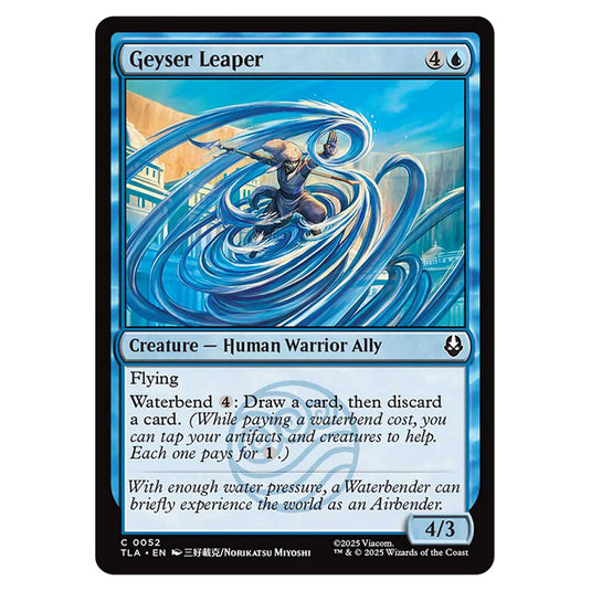 Geyser Leaper 0052 card from the Magic The Gathering set Avatar The Last Airbender