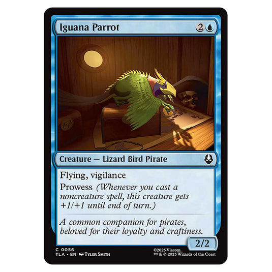Iguana Parrot 0056 card from the Magic The Gathering set Avatar The Last Airbender