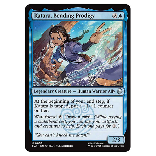 Katara, Bending Prodigy 0059 card from the Magic The Gathering set Avatar The Last Airbender