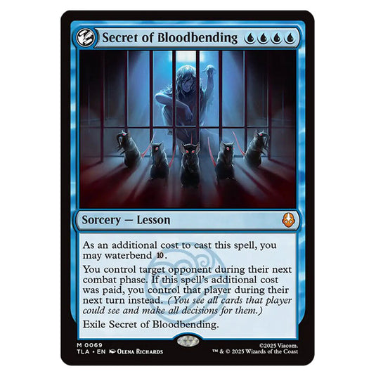 Secret of Bloodbending 0069 card from the Magic The Gathering set Avatar The Last Airbender