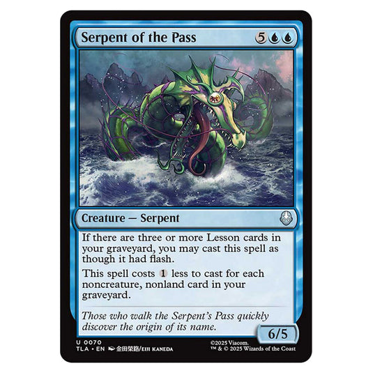 Serpent of the Pass 0070 card from the Magic The Gathering set Avatar The Last Airbender