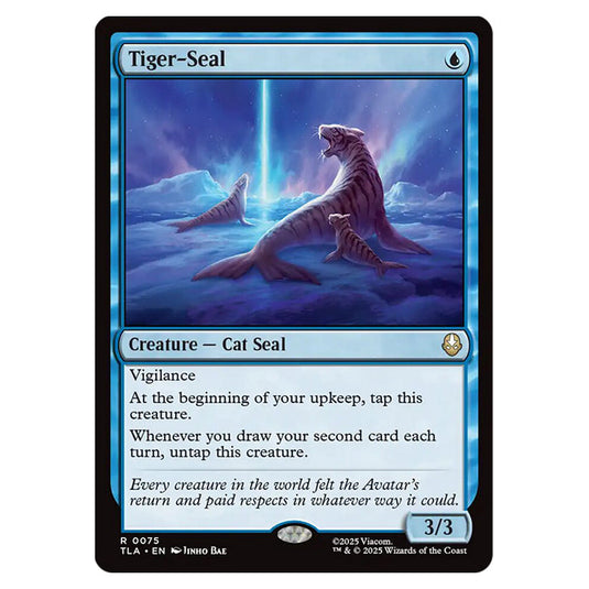 Tiger-Seal 0075 card from the Magic The Gathering set Avatar The Last Airbender