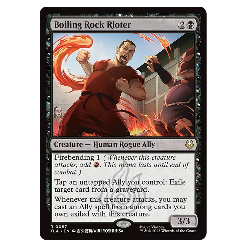 Avatar Boiling Rock Riot Magic The Gathering - Avatar The Last Airbender - Boiling Rock Rioter