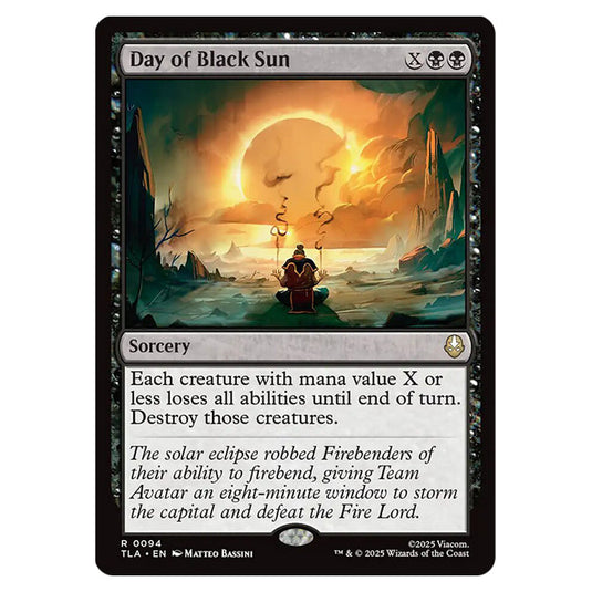 Day of Black Sun 0094 card from the Magic The Gathering set Avatar The Last Airbender