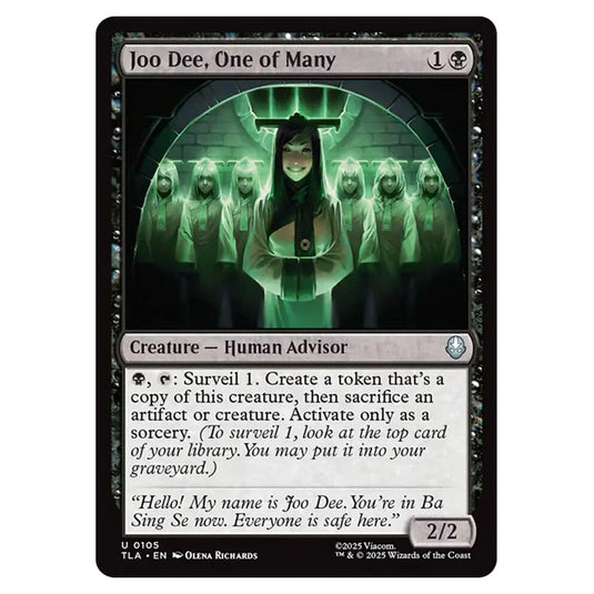 Joo Dee, One of Many 0105 card from the Magic The Gathering set Avatar The Last Airbender