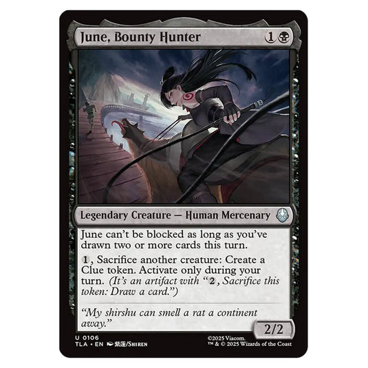 June, Bounty Hunter 0106 card from the Magic The Gathering set Avatar The Last Airbender