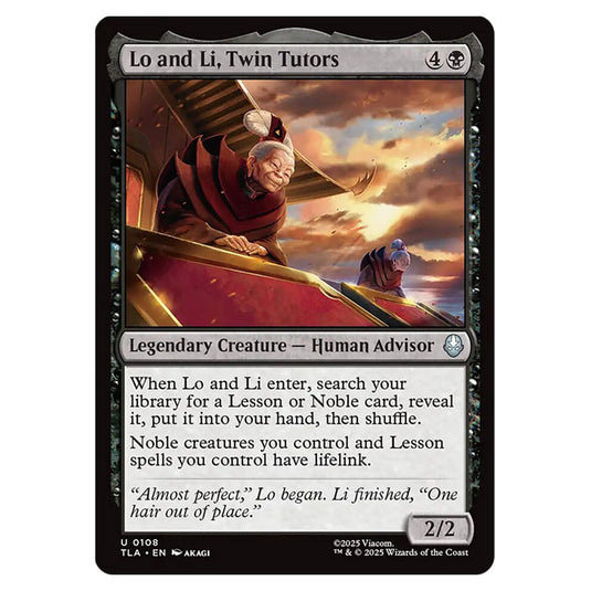 Lo and Li, Twin Tutors 0108 card from the Magic The Gathering set Avatar The Last Airbender