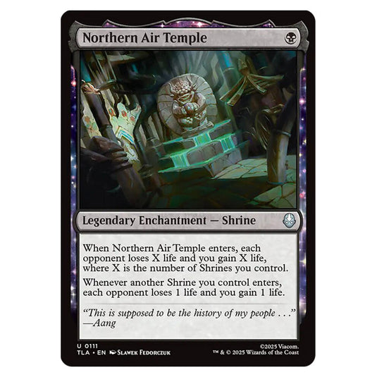 Northern Air Temple 0111 card from the Magic The Gathering set Avatar The Last Airbender