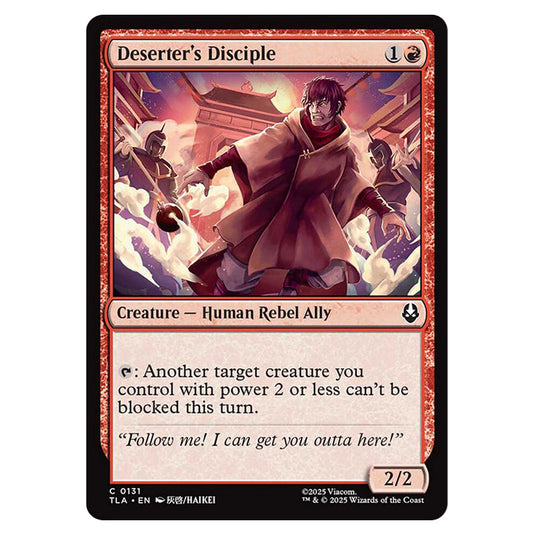 Deserter's Disciple 0131 card from the Magic The Gathering set Avatar The Last Airbender