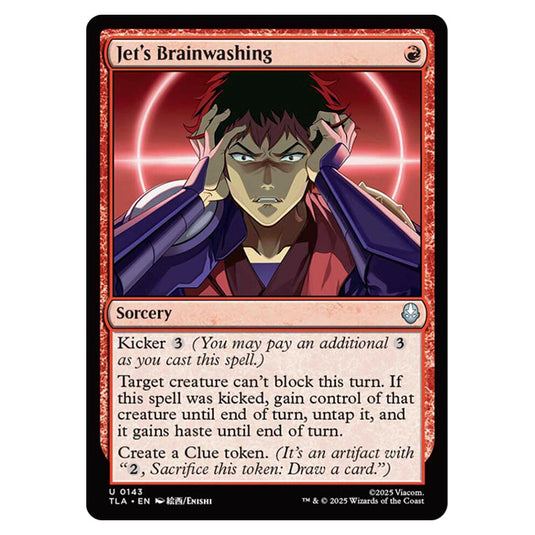 Jet's Brainwashing 0143 card from the Magic The Gathering set Avatar The Last Airbender
