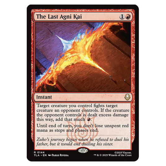 The Last Agni Kai 0144 card from the Magic The Gathering set Avatar The Last Airbender
