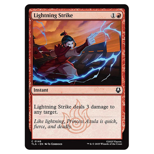 Lightning Strike 0146 card from the Magic The Gathering set Avatar The Last Airbender