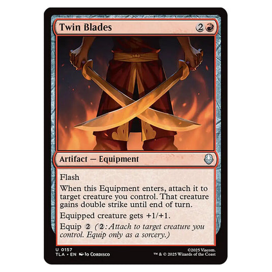 Twin Blades 0157 card from the Magic The Gathering set Avatar The Last Airbender