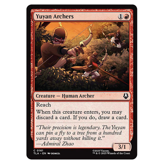 Yuyan Archers 0161 card from the Magic The Gathering set Avatar The Last Airbender