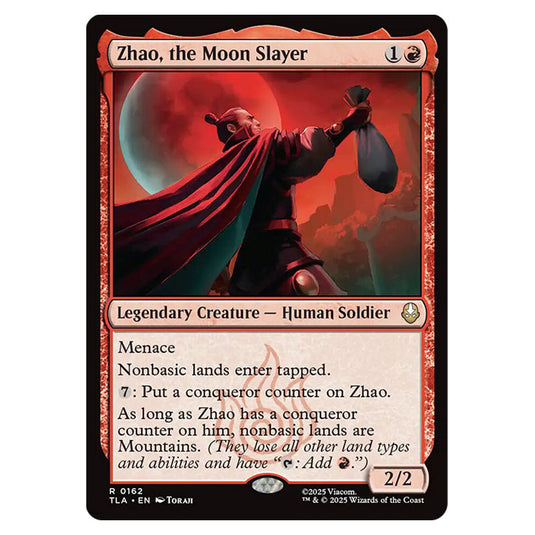Zhao, the Moon Slayer 0162 card from the Magic The Gathering set Avatar The Last Airbender