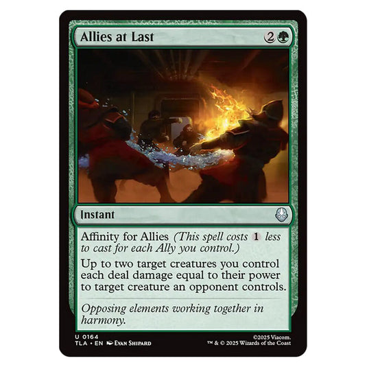 Allies at Last 0164 card from the Magic The Gathering set Avatar The Last Airbender