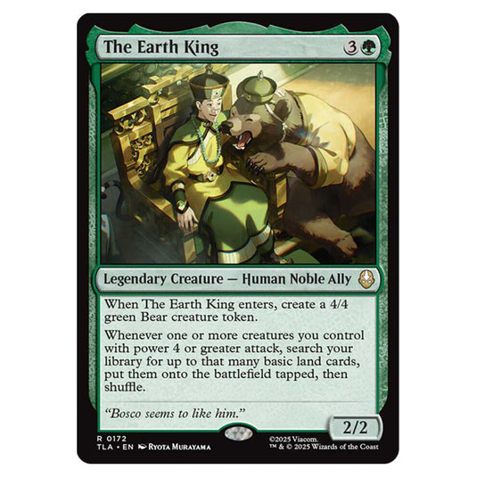 The Earth King 0172 card from the Magic The Gathering set Avatar The Last Airbender