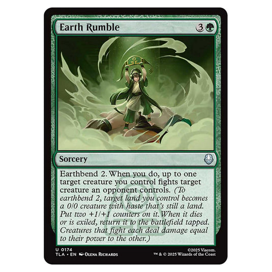 Earth Rumble 0174 card from the Magic The Gathering set Avatar The Last Airbender