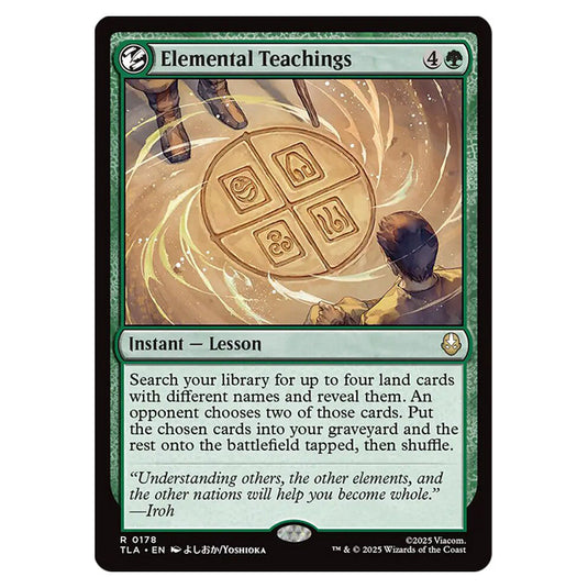 Elemental Teachings 0178 card from the Magic The Gathering set Avatar The Last Airbender
