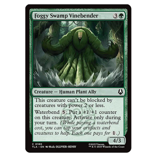 Foggy Swamp Vinebender 0180 card from the Magic The Gathering set Avatar The Last Airbender