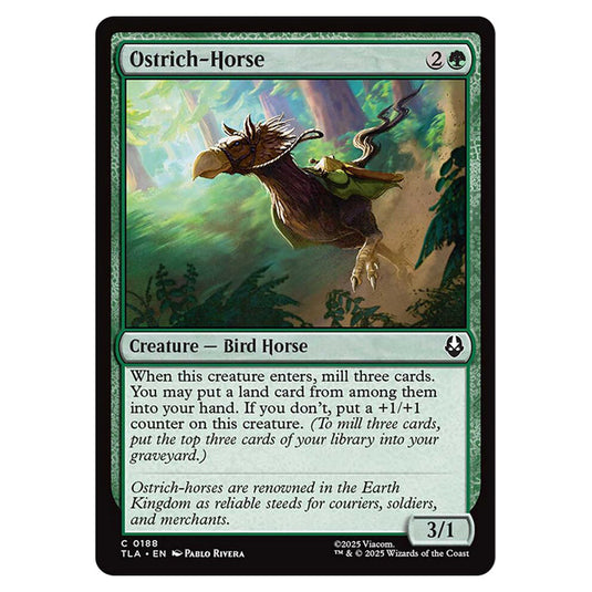 Ostrich-Horse 0188 card from the Magic The Gathering set Avatar The Last Airbender