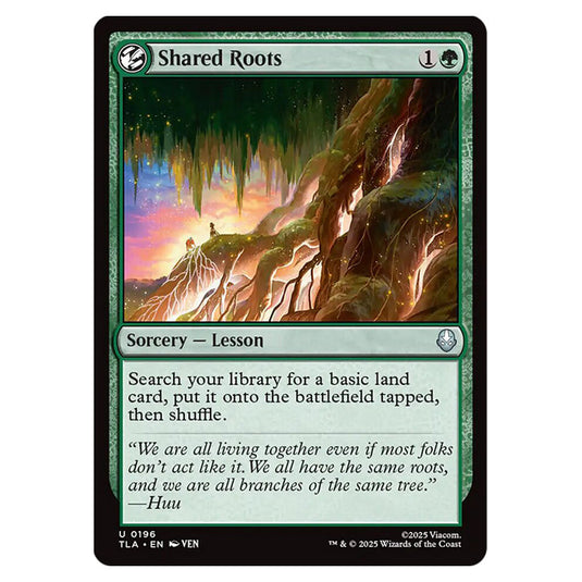 Shared Roots 0196 card from the Magic The Gathering set Avatar The Last Airbender