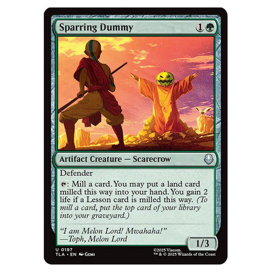 Sparring Dummy 0197 card from the Magic The Gathering set Avatar The Last Airbender
