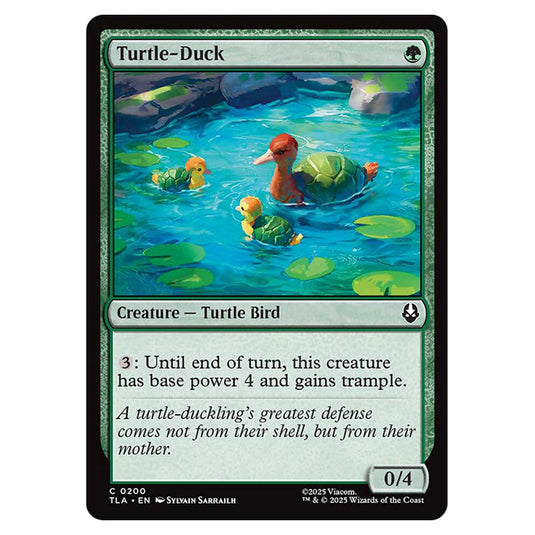 Turtle-Duck 0200 card from the Magic The Gathering set Avatar The Last Airbender