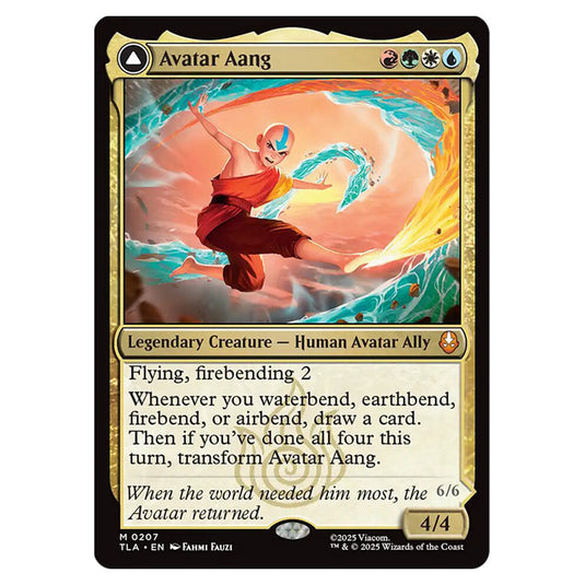 Avatar Aang // Aang, Master of Elements 0207 card from the Magic The Gathering set Avatar The Last Airbender
