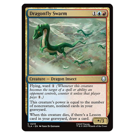 Dragonfly Swarm 0215 card from the Magic The Gathering set Avatar The Last Airbender