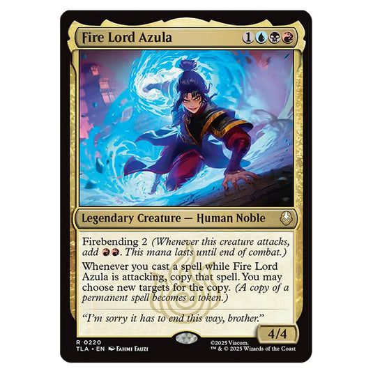 Fire Lord Azula 0220 card from the Magic The Gathering set Avatar The Last Airbender