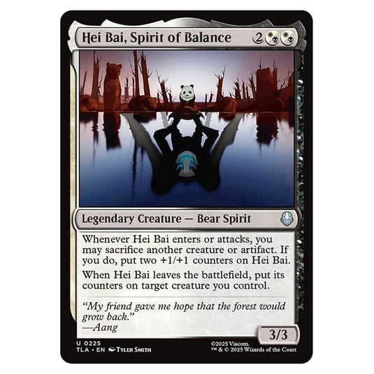 Hei Bai, Spirit of Balance 0225 card from the Magic The Gathering set Avatar The Last Airbender