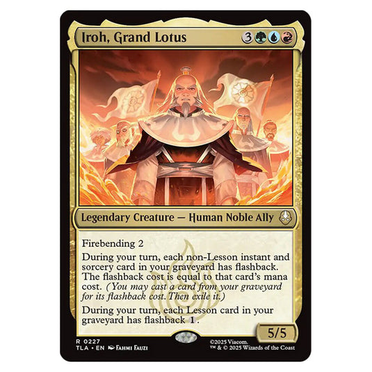 Iroh, Grand Lotus 0227 card from the Magic The Gathering set Avatar The Last Airbender