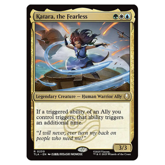 Katara, the Fearless 0230 card from the Magic The Gathering set Avatar The Last Airbender