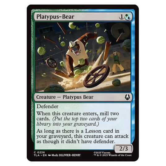 Platypus-Bear 0236 card from the Magic The Gathering set Avatar The Last Airbender