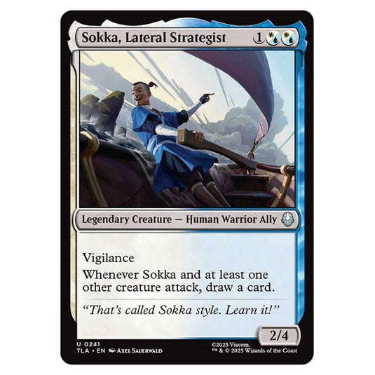 Sokka, Lateral Strategist 0241 card from the Magic The Gathering set Avatar The Last Airbender