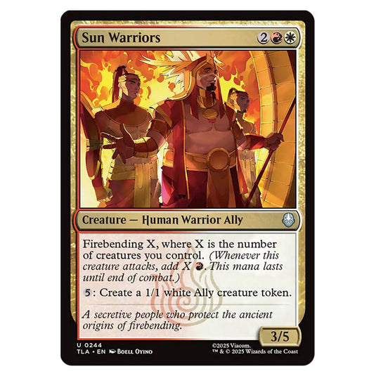 Sun Warriors 0244 card from the Magic The Gathering set Avatar The Last Airbender