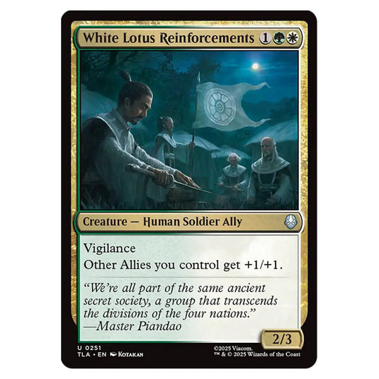 White Lotus Reinforcements 0251 card from the Magic The Gathering set Avatar The Last Airbender