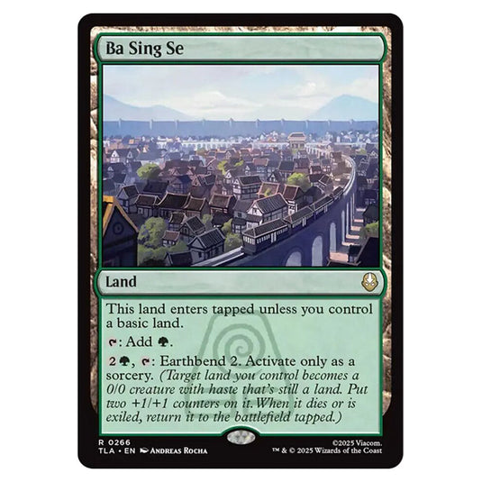 Ba Sing Se 0266 card from the Magic The Gathering set Avatar The Last Airbender